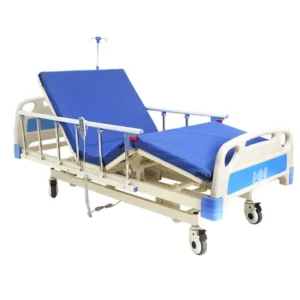 lit électrique à trois fonctions pour hôpital, lit de soins intensifs