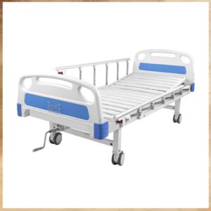 Lit d’hôpital manuel à 1 fonction, capacité de charge 170-200 kg