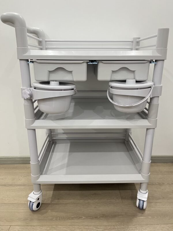 Chariot de traitement pratique PP Chariot d′urgence médicale